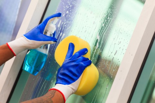 Professional domestic cleaning support in a modern home