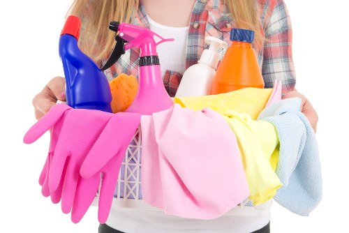 Deep cleaning tools ready for a one off cleaning service