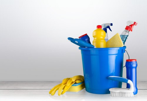 Regular cleaning in a bright home interior