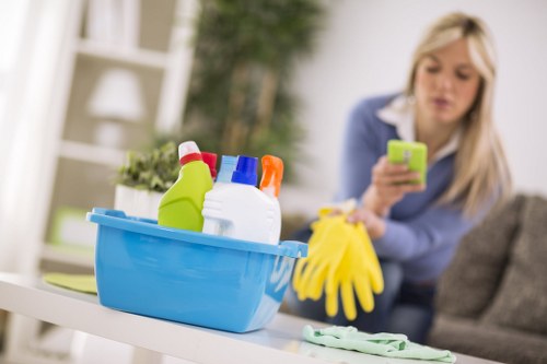 Professional cleaning equipment used for commercial cleaning services
